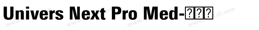 Univers Next Pro Med字体转换